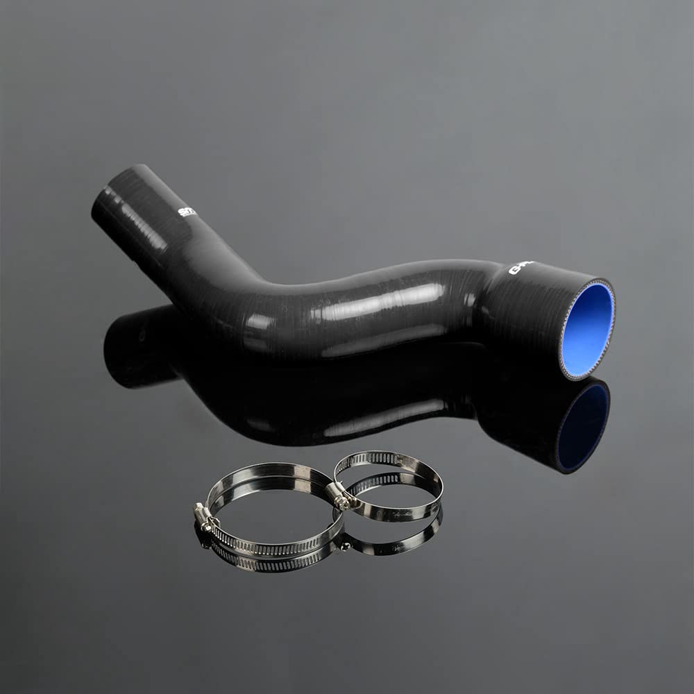 G-PLUS Silicone Intercooler Turbo Boost Hose Kit Clamps Compatible With 2002-2006 AUDI A4 B6,Turbo Hose Sleeve,Black