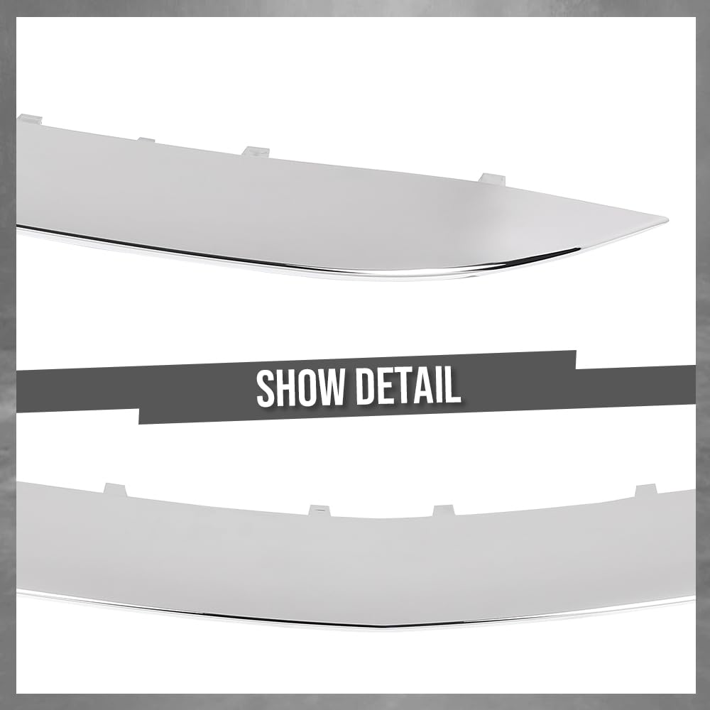 G-PLUS Front Center Bumper Trim Compatible with Benz S450 Base 3.0L 2018-2020 Fit Benz S550e Base 3.0L 2015-2017 2228852221, MB1037109 Silver