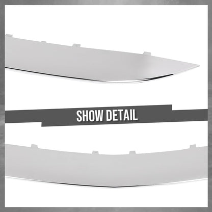 G-PLUS Front Center Bumper Trim Compatible with Benz S450 Base 3.0L 2018-2020 Fit Benz S550e Base 3.0L 2015-2017 2228852221, MB1037109 Silver