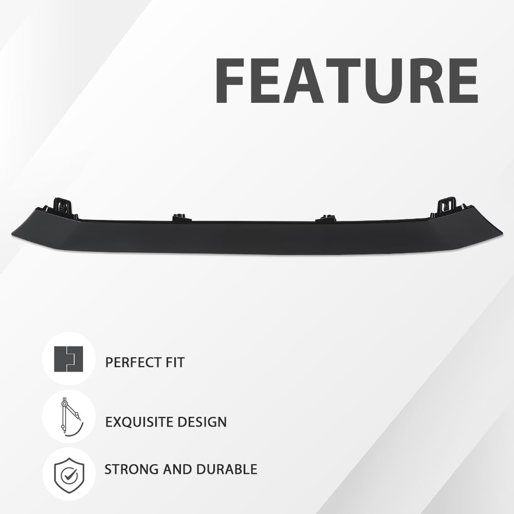 G-PLUS Front Bumper Upper Grille Grill Molding Trim Compatible with Toyota Corolla SE XSE Sedan 2020 2021 2022 Replacement for 5314102180 TO1210115 Glossy Black