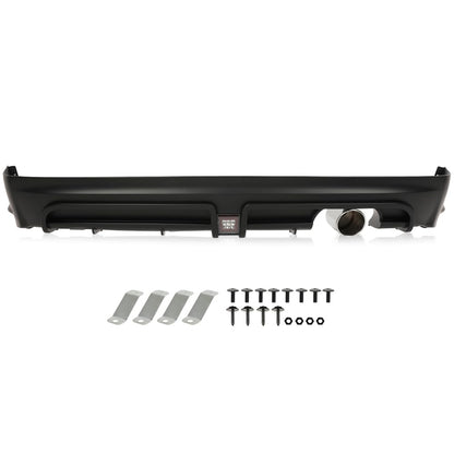 G-PLUS Rear Upper Bumper Cover Compatible with Toyota RAV4 2016 2017 2018 w/o License Plate Provision & Parking Aid Sensor Hole & Tow Hook Hole, 521590R914, TO1114102, Primed Black