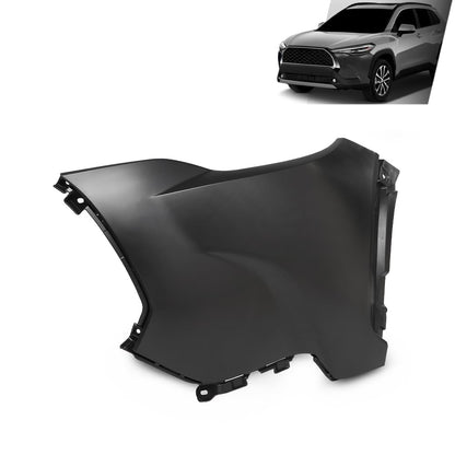 G-PLUS Front LH Bumper Cover Compatible with Toyota Corolla Cross 2022-2024,Fit For L & LE Models Without Park Assist Only TO1016102
