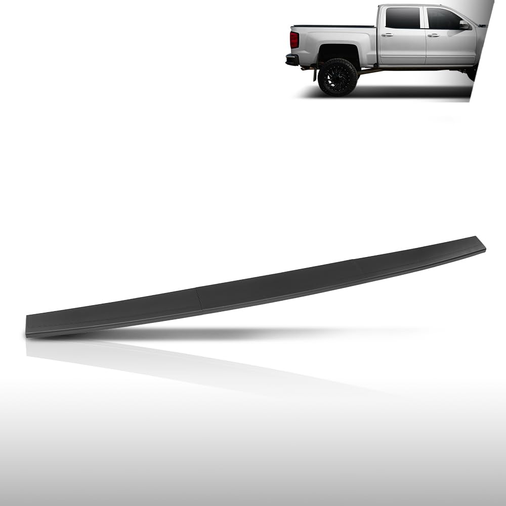 G-PLUS Tailgate Molding Cap Top Protector Molding Trim Compatible with Chevy Silverado GMC Sierra 2014-2018 Black
