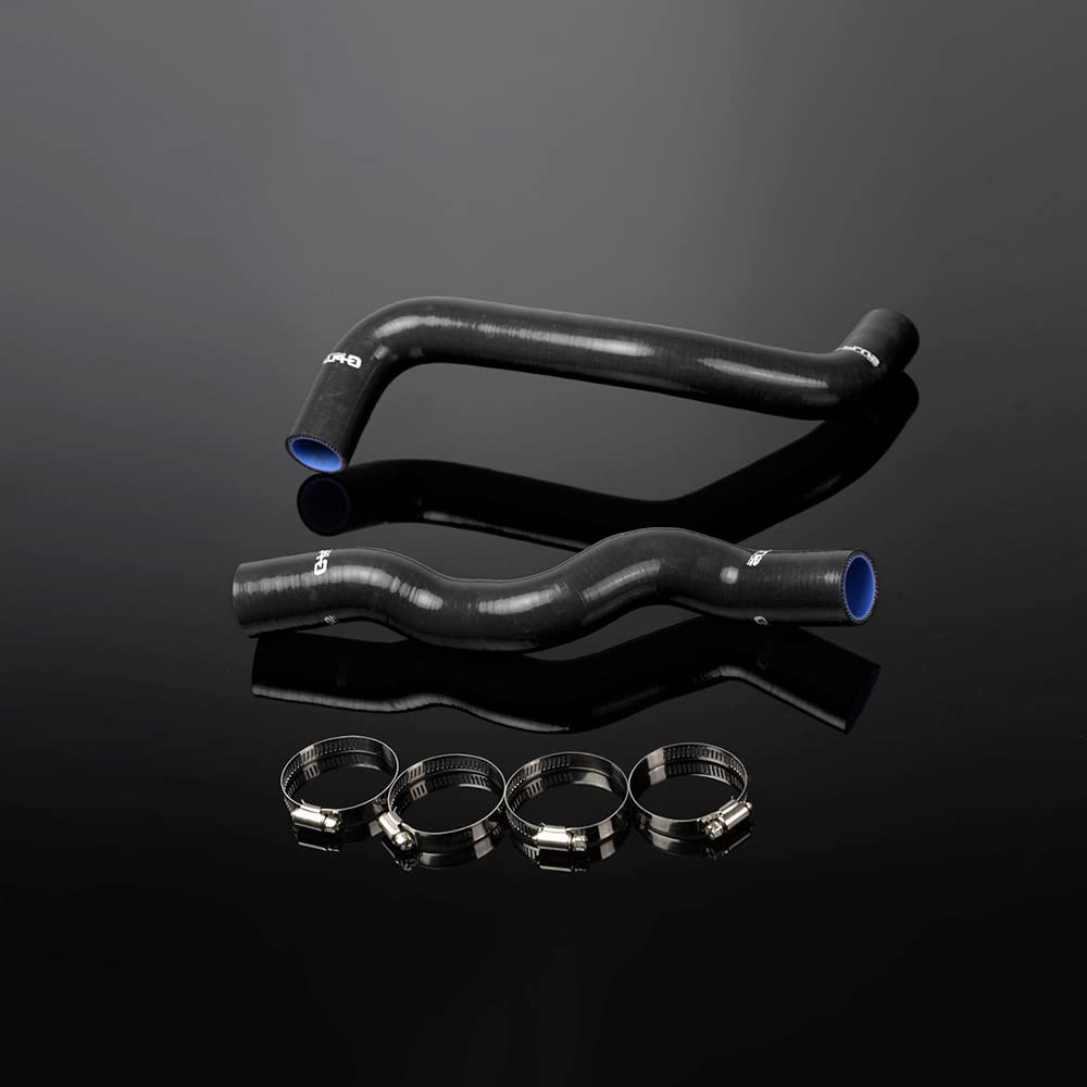 G-PLUS Silicone Radiator Hose Kit Compatible With 2009-2012 Nissan 370Z Z34 G37,Black 2pcs
