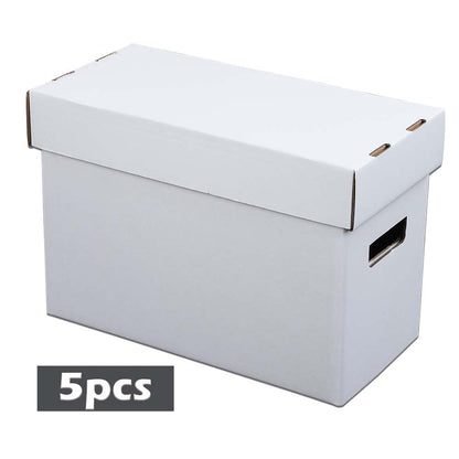 G-PLUS Comic Book Storage Comic Book Box Holds 150-175 Comics Collapsible Moistureproof Archival Cardboard 5 Pack