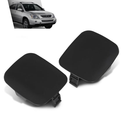 G-PLUS Front Bumper Tow Hook Eye Cover Pair LH & RH Compatible with Lexus RX400h 2006-2008 52128-48901