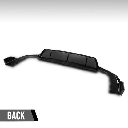 G-PLUS Rear Diffuser Compatible with BMW G05 X5 LCI M Sport Package Only 2019 2020 2021 2022 2023 2024 2025, Not Fit M Competition Rear Bumper Lip Diffuser Glossy Black