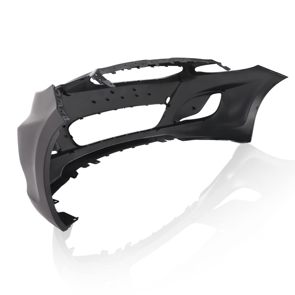 G-PLUS Front Bumper Cover Compatible with Hyundai Accent Sedan/Hatchback 2014 2015 2016 2017, HY1000201 865111R010, Black Primered