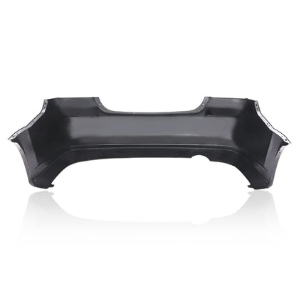 G-PLUS Rear Bumper Cover Compatible with Chevy Aveo Sedan LS LT 4Door 2007 2008 2009 2010 2011 Primed Black Bumper Cover 95978858 GM1100791