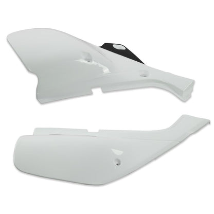 G-PLUS Left & Right Side Panels Set Fairing Cover Compatible with Honda XR650L (Shasta White) 1993-1999/Fit Honda XR650L (Ross White) 2000-2021 83620-MY6-920ZB, 83520-MY6-920ZB