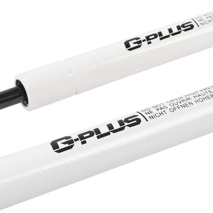 G-PLUS Racing Hood Lift Strut Damper Shock Set- Complete Kit White Compatible with Ford Mustang 15-21