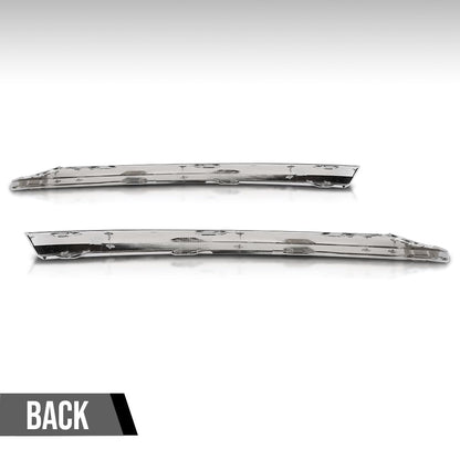 G-PLUS Front Bumper Molding Trim Cover Right & Left Compatible with Volvo XC60 2022 2023 2024 32227905, 32227906 Silver
