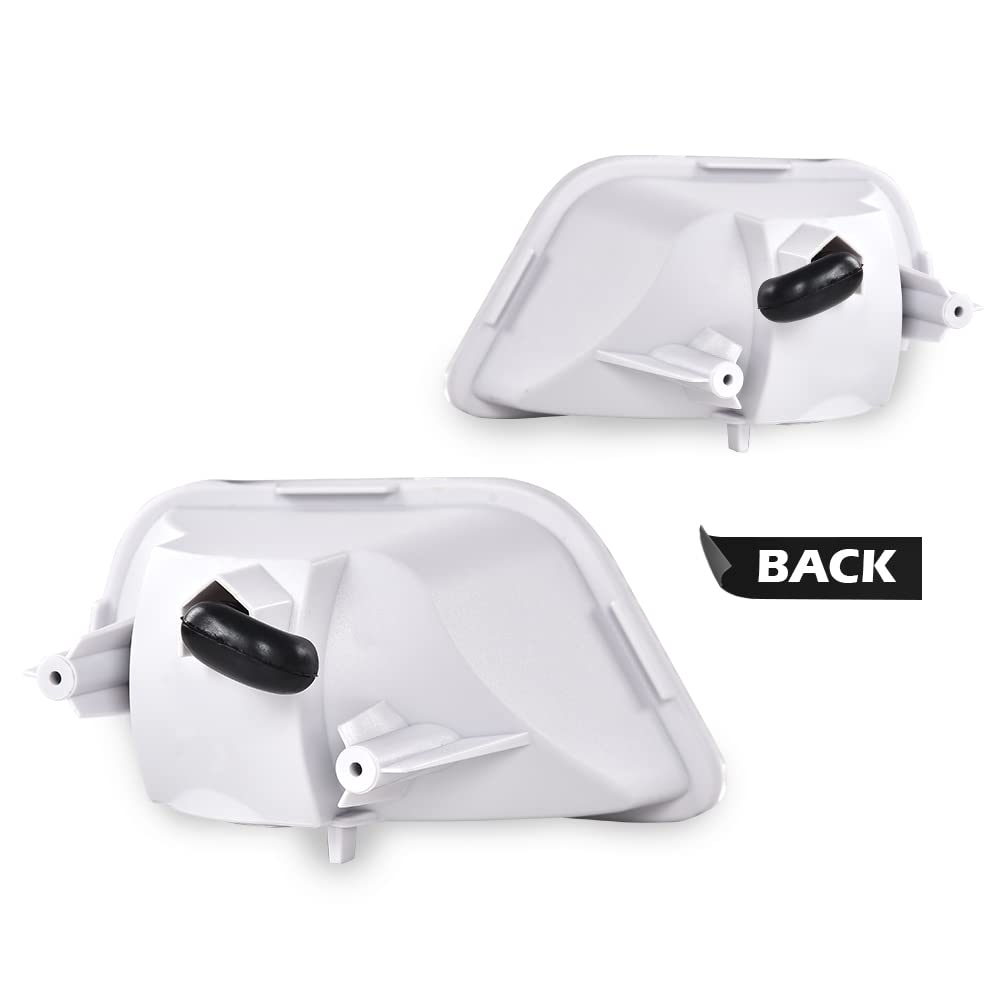 G-PLUS Side Marker Corner Parking Lights Turn Signals Compatible with 1998-2002 Pontiac Firebird Trans Am 10301404 10301405 GM2520177 GM2521177 (White)