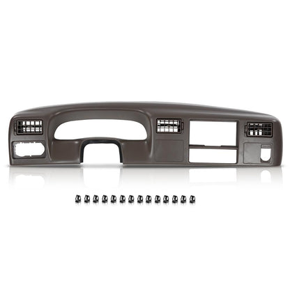 G-PLUS Dash Bezel Radio Cluster Trim Panel W/o Hole Compatible with Ford F250 F350 Super Duty 1999-2004 Brown