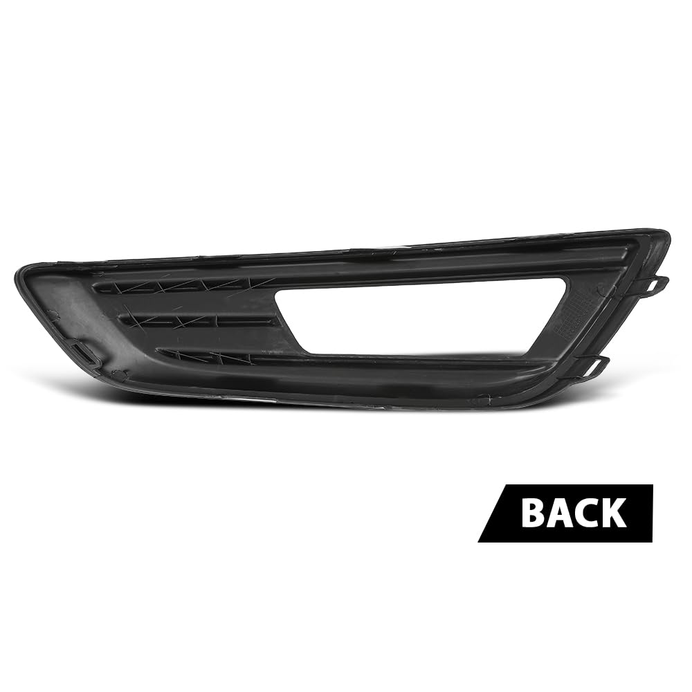 G-PLUS Fog Light Trim Cover, Compatible with Ford Focus 2015-2018, Passenger Side, F1EZ15266A, FO1039151 Black Right