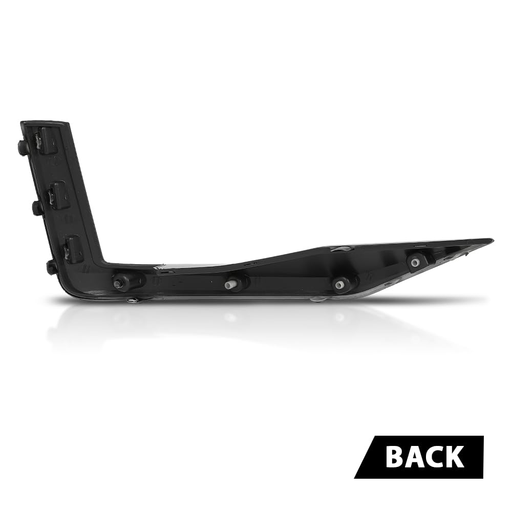 G-PLUS Bumper Cover Molding Driver Side Front Compatible with Cadillac Escalade/Escalade ESV (submodel: Sport, Sport Platinum) 2021-2024 GM1038295, 87829987 Gloss Black