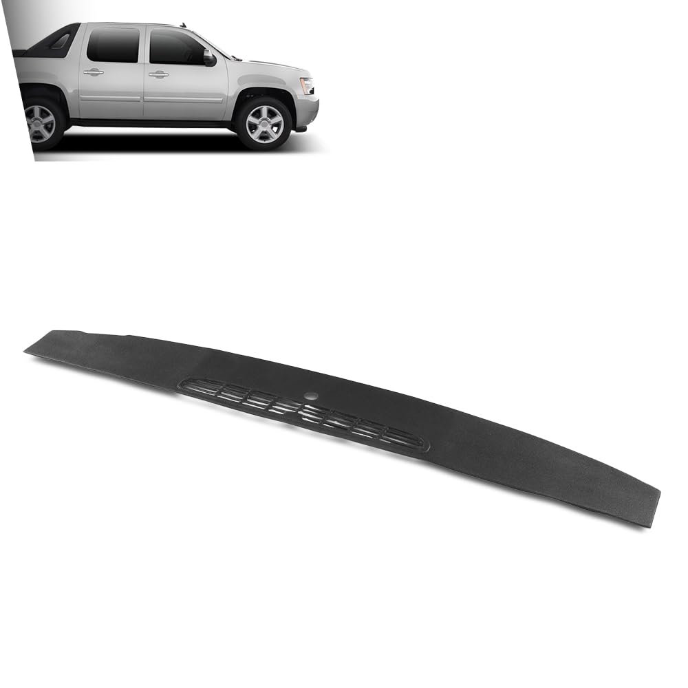 G-PLUS TPE Dash Defrost Vent Cover Upper Dashboard Panel Compatible with Chevy Silverado GMC Sierra 2007-2013 / Chevy Tahoe Avalanche Suburban & GMC Yukon XL Denal & Cadillac Escalade 2007-2014 Black