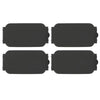 G-PLUS Truck Bed Rail Cap Plastic Bedrail Insert Plug Box 4pcs Compatible with Ford F150 2015-2023/ Fits Ford F250 F350 Super Duty 2017-2023 (for Either Side Molding On 5.5' / 6.5' Foot Beds)
