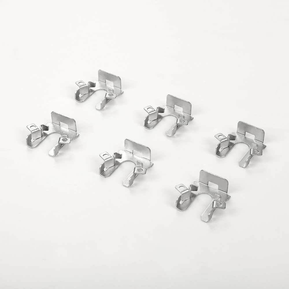 G-PLUS Headlight Retaining Clips Compatible with 1992-1996 Ford F150 F250 F350 Bronco Crown Victoria,Headlight Mount Tab Repair Kit 6Pcs