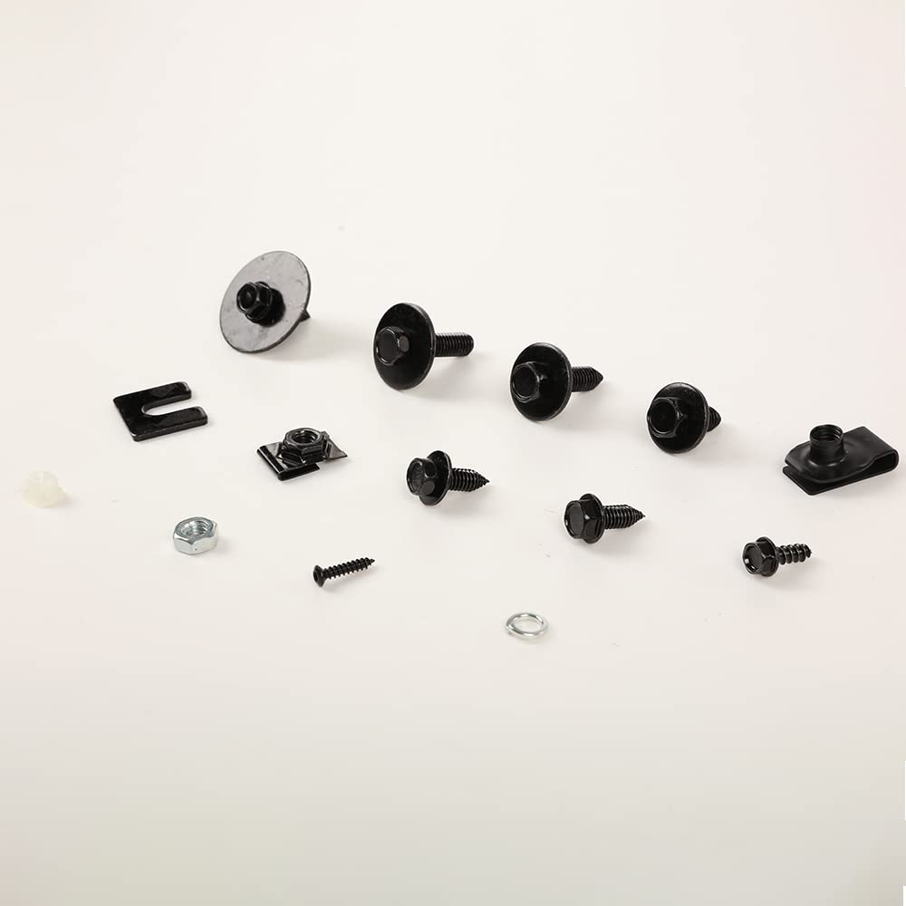 G-PLUS Fender Sheet Metal Bolt Kit Set Compatible with 1968-1972 Chevelle/El Camino 70-72 Monte Carlo 190Pcs Sheet Metal Bolt Hardware Kit Front End Fastener Kit