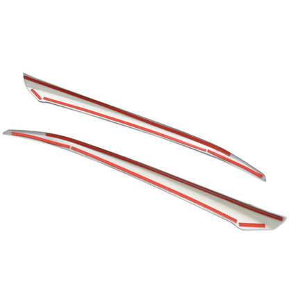 G-PLUS Front Lip Bumper Upper Grille Molding Trim + Eyelid Cover Compatible With Honda Accord 10th Gen Sedan 2018-2019 (Only Works With Regular Grill, Not For Optional Sport Style)