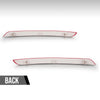 G-PLUS Pair Left & Right Bumper Reflectors Compatible with Benz GLE350 4Matic Sport Utility 4-Door 2016-2017 1668200174, 1668200074 Red