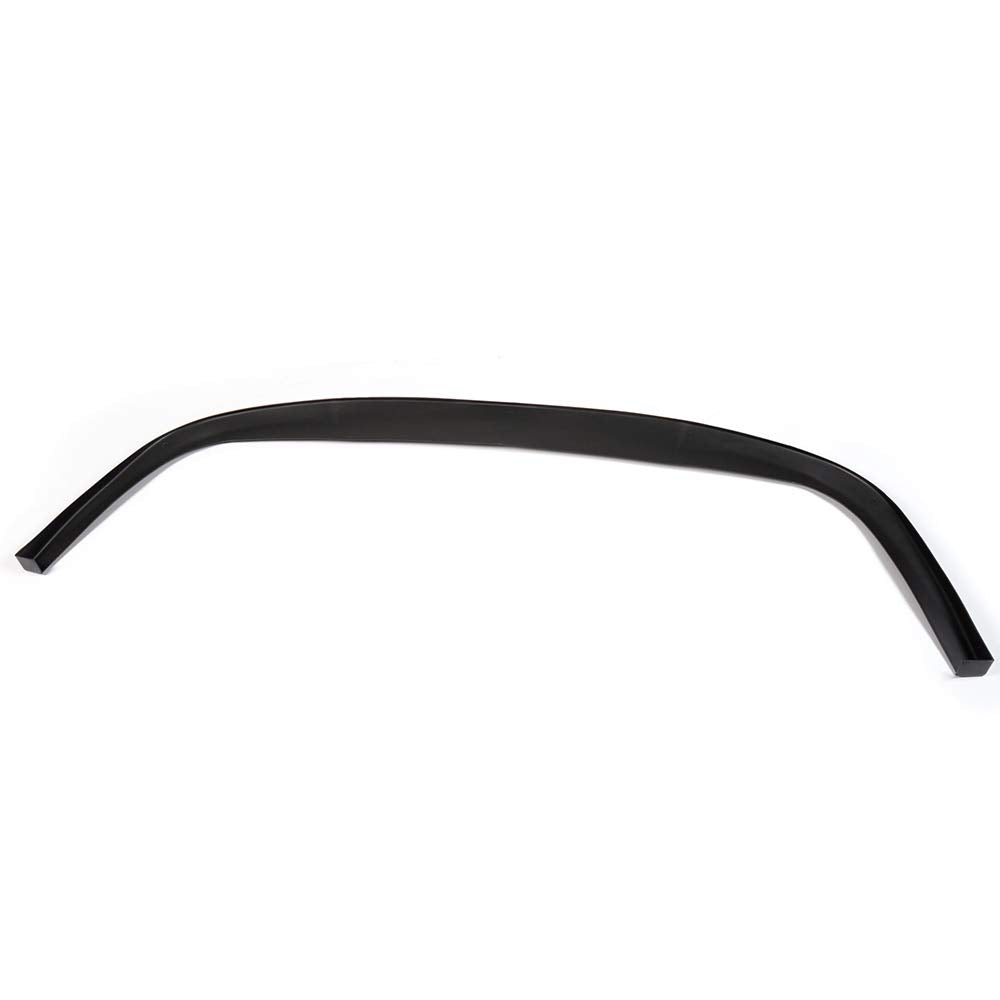 Universal Fit CS Style PP Front Bumper Add on Lip Flat Splitter Plate Under Panel Unpainted Black Spoiler Splitter Valance Chin Bodykit - 67" L x 22" D