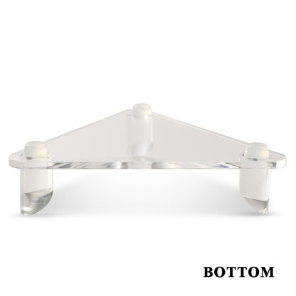 G-PLUS Tripod Acrylic Display Ball Stand Clear for Basketball Football Soccer Bowling, 3 Peg Holder