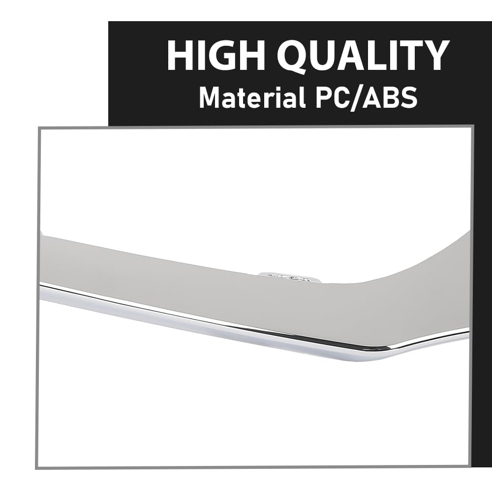 G-PLUS Front Outer Bumper Molding Driver Side Compatible with Benz C300 (submodel: 4Matic, Base) 2015-2018 For Models With AMG Styling Package, Without Night Package 2058851374