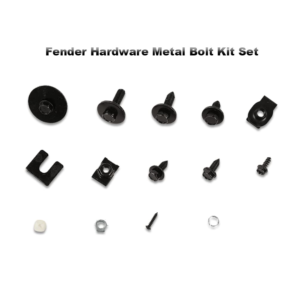 G-PLUS Fender Sheet Metal Bolt Kit Set Compatible with 1968-1972 Chevelle/El Camino 70-72 Monte Carlo 190Pcs Sheet Metal Bolt Hardware Kit Front End Fastener Kit