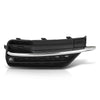 G-PLUS Front Right Fog Light Hole Cover Compatible with Volvo XC90 2016 2017 2018 2019 313830457, VO1039108 Chrome Black