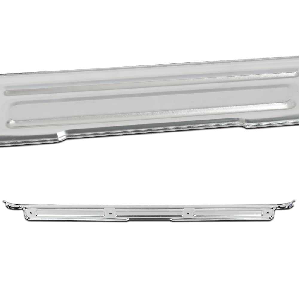 G-PLUS Chrome Door Sill Plates 2pcs Compatible with Chevy GMC Truck C10 C20 1967-1972 Car Door Sill Protector Step Scuff Plate w/Hardware Car Door Sill Steps Covers Scratch Pad