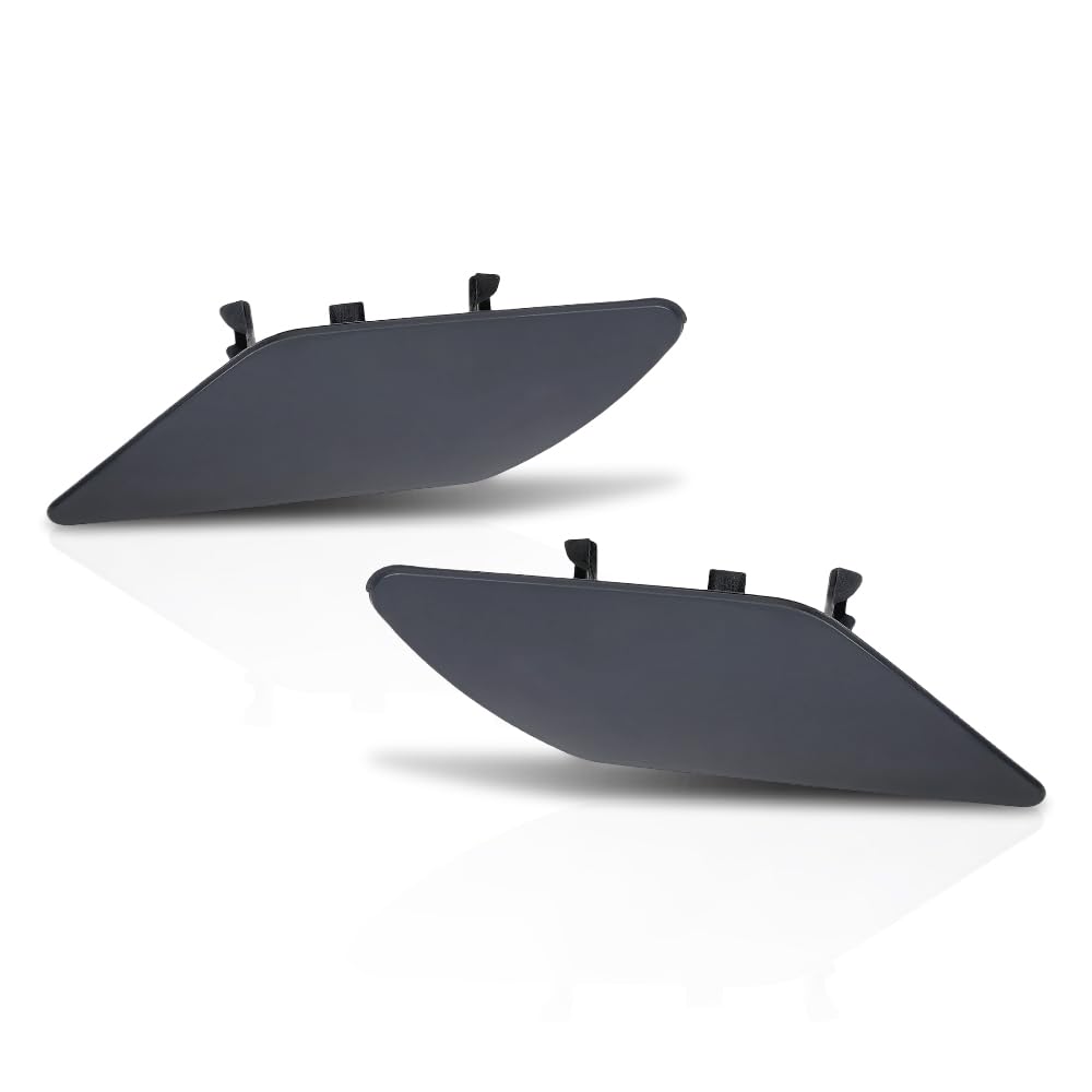 G-PLUS Headlight Washer Cover Driver & Passenger Side Pair Compatible with Porsche Cayenne 2011-2014 95862830300G2X, 95862830400G2X, PO1048100, PO1049100 Primered Finish Blue