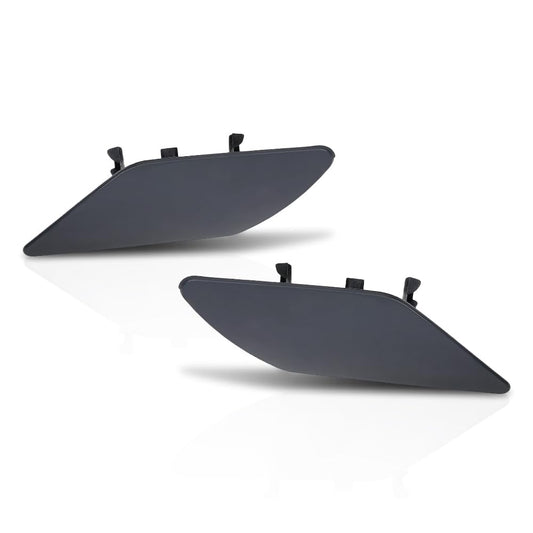 G-PLUS Headlight Washer Cover Driver & Passenger Side Pair Compatible with Porsche Cayenne 2011-2014 95862830300G2X, 95862830400G2X, PO1048100, PO1049100 Primered Finish Blue