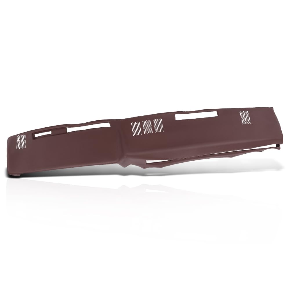 G-PLUS TPE Dash Cover Dashboard Compatible with GMC Chevy Full Size Pickup 1981-1987, Fit GMC Chevy SUV 1981-1991 Red