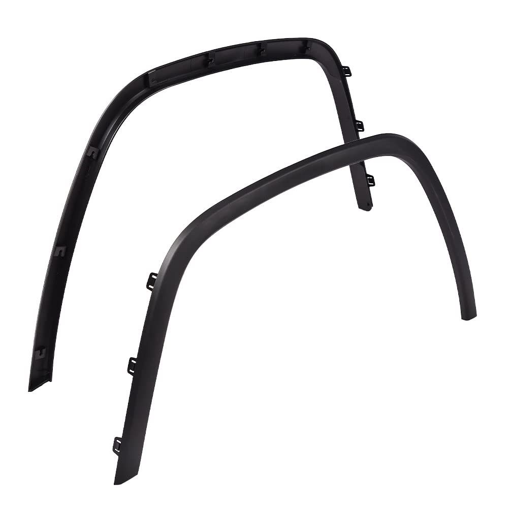 G-PLUS Front Driver & Passenger Side Fender Trim, Compatible with Jeep Grand Cherokee 2011-2016, Black Plastic Wheel Opening Molding Trim Pair Fender Flares