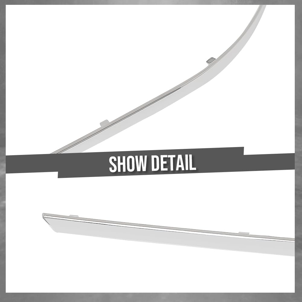 G-PLUS Front Driver Left Side Bumper Trim Compatible with Benz E550 Base Coupe 2-Door 2010-2013 Fit Models Without AMG Styling Package 2078851921, MB1046115 Silver