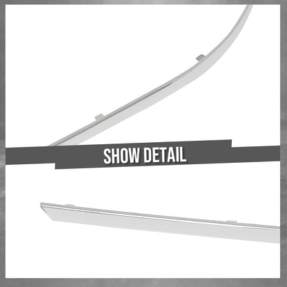 G-PLUS Front Driver Left Side Bumper Trim Compatible with Benz E550 Base Coupe 2-Door 2010-2013 Fit Models Without AMG Styling Package 2078851921, MB1046115 Silver