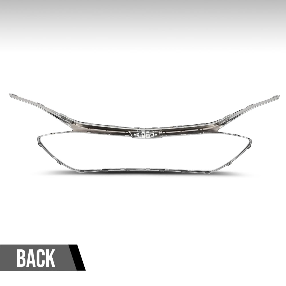 G-PLUS Front Grille Trim Compatible with Chevy Malibu 2019 2020 2021 2022 84473374, GMC1202106 Chrome