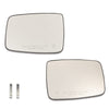 G-PLUS Heated Exterior Mirror Glass with Backing Plate Compatible with 2010 Dodge Ram 1500/2500 Truck with Heated Power Folding Mirrors (without Tow Mirrors) Left and Right Side