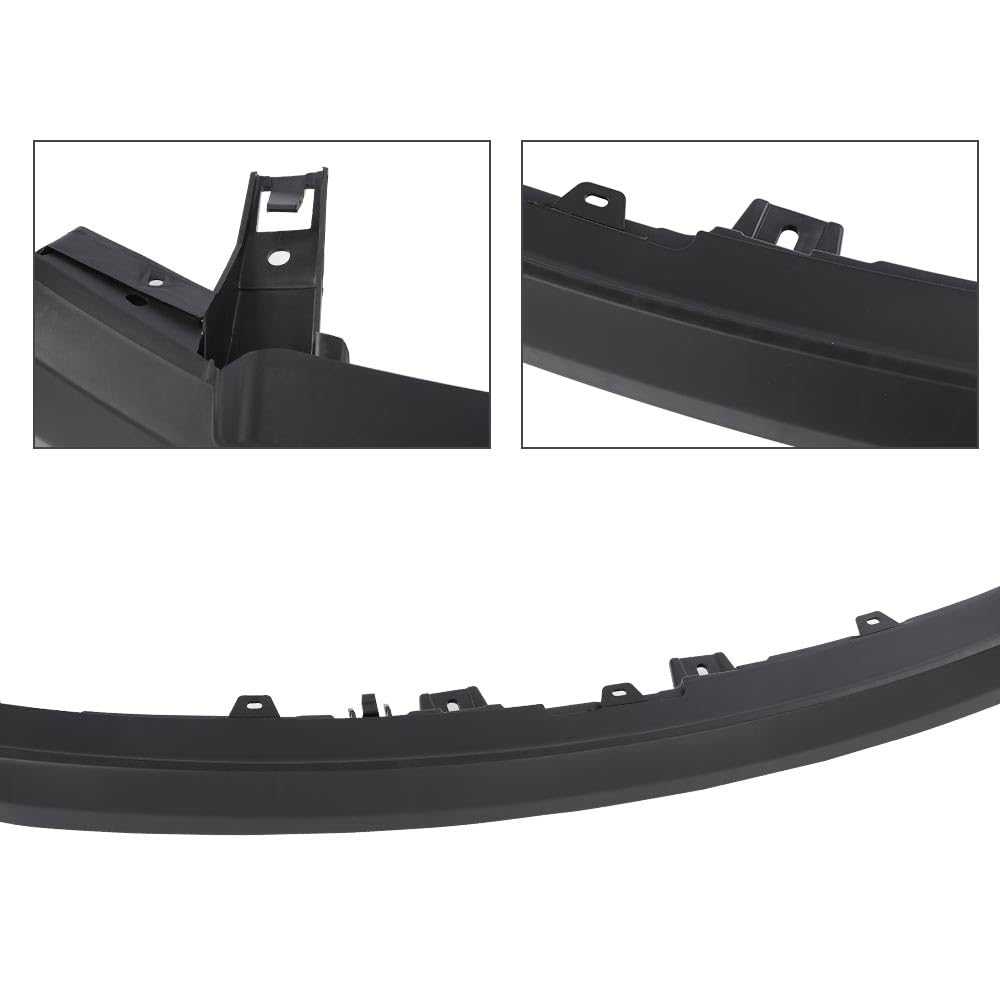 G-PLUS Front Upper Bumper Cover Compatible with Ford F150 XL Pickup 2009 2010 2011 2012 2013 2014, Textured Black, FO1000643, 11735587