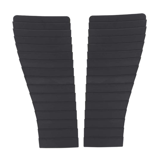 G-PLUS Hood Louver Inserts Compatible with Chevy Camaro Z28 & IROC 1985 1986 1987 1988 1989 1990 Hood Louver Ornament Set Satin Black Finish Left and Right 748557
