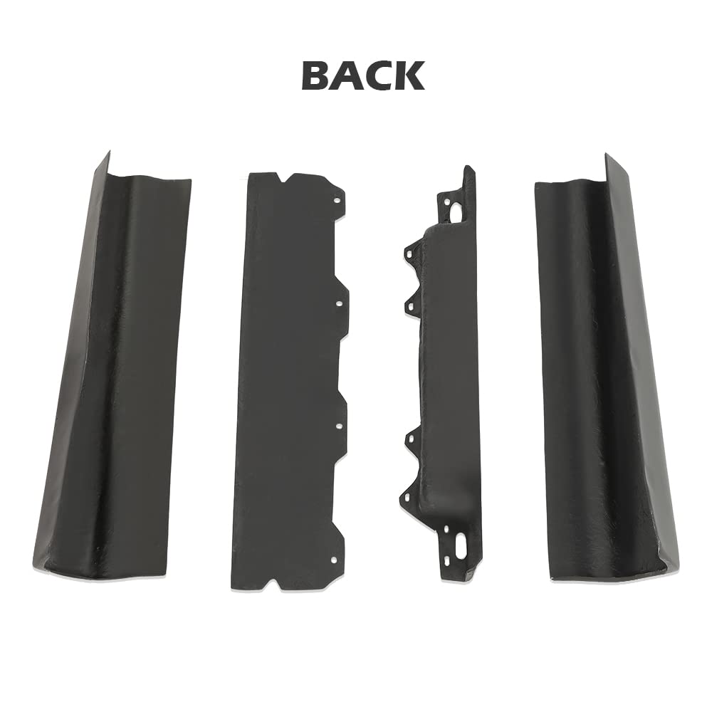 G-PLUS Rear Trunk/License Fillers Compatible with Cadillac Deville 1980-1992 /Fit for Cadillac Fleetwood 1980-1992 /Fit Cadillac Brougham 1980-1992 Black Set of 4