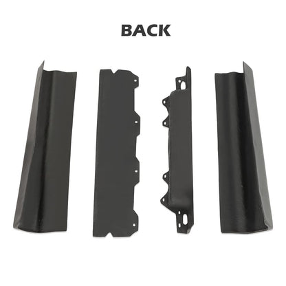 G-PLUS Rear Trunk/License Fillers Compatible with Cadillac Deville 1980-1992 /Fit for Cadillac Fleetwood 1980-1992 /Fit Cadillac Brougham 1980-1992 Black Set of 4