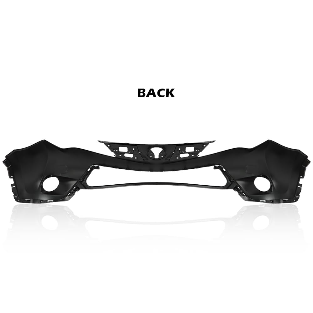 G-PLUS Front Upper Bumper Cover Primered Compatible with Toyota RAV4 2013 2014 2015, TO1014101, 521190R911, Black