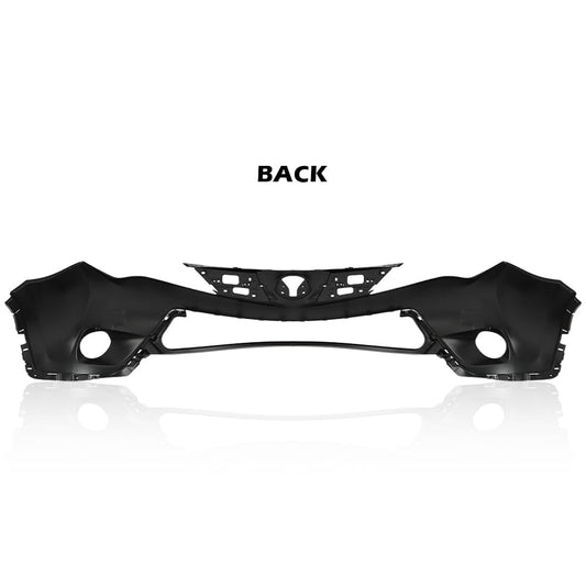 G-PLUS Front Upper Bumper Cover Primered Compatible with Toyota RAV4 2013 2014 2015, TO1014101, 521190R911, Black