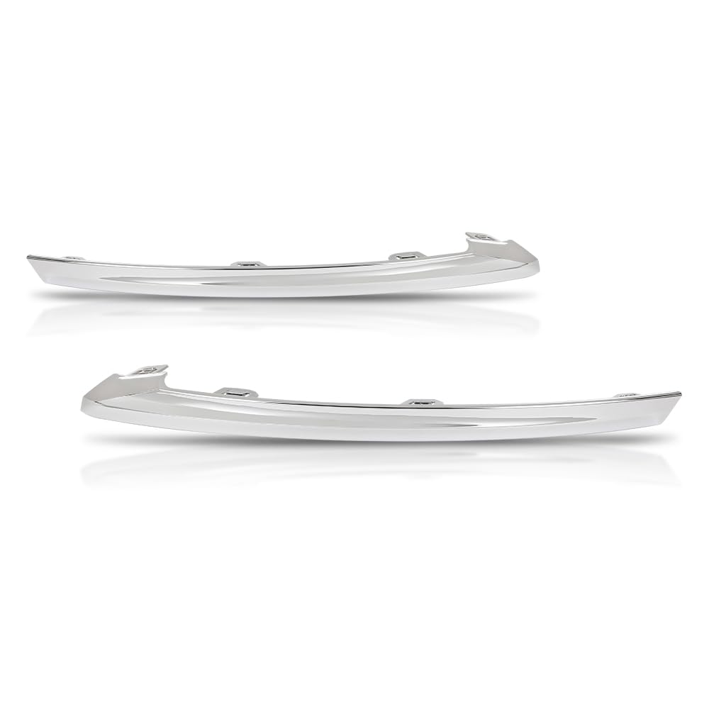 G-PLUS Front Bumper Molding Trim Cover Right & Left Compatible with Volvo XC60 2022 2023 2024 32227905, 32227906 Silver