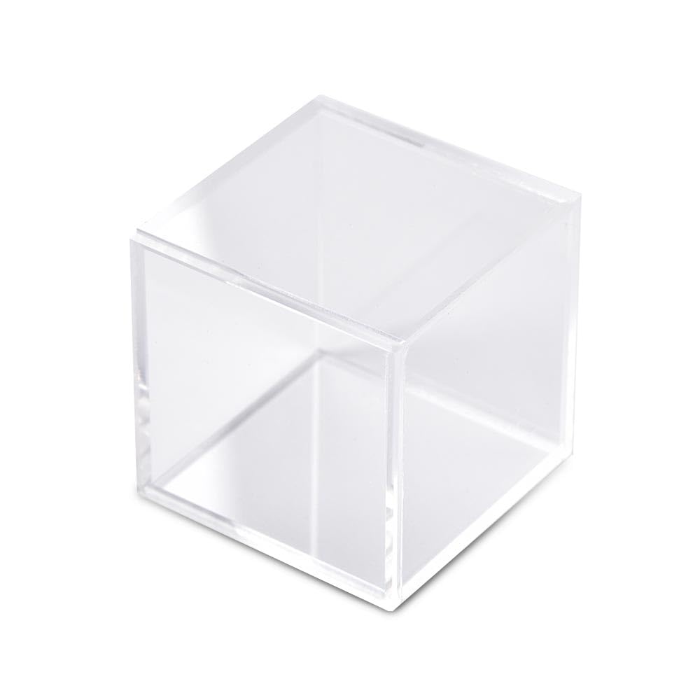 G-PLUS Golf Ball Display Case Acrylic Clear Baseball Holder Cube