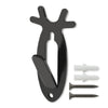 G-PLUS Black 1PC Wall Hanger Hook European Antler Style Wall Mount Bracket for Hanging Mounting Elk Deer Antelope Living Room Bedroom Home Decor