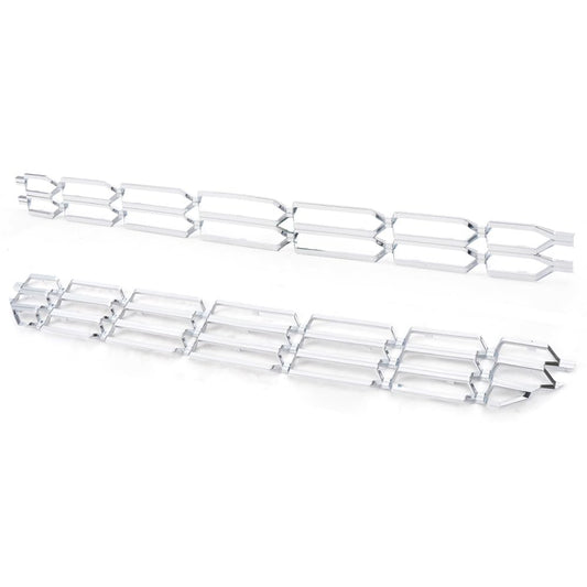 G-PLUS Grille Insert, Compatible with Chevy Silverado 1500 2016 2017 2018 Chrome Grille Kit Snap On(Sliver)
